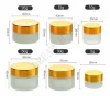 wholesale 3 couleurs vide crème pour les yeux en verre 5/10/15/20/30 / 50g pot de crème pour les yeux cosmétique bouteille cosmétique conteneur bouteilles rechargeables outils de maquillage