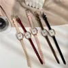Armbanduhren Retro Mini Quadrat Quarz Einfaches Zifferblatt Casual Armbanduhren Lederband Modische Uhr Wasserdichte Armbanduhr Für Frauen