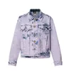 DUYOU Mono Boyhood Denim Jack met franjes Herenjassen Bloemen Wandtapijtmotief Klassiek Gewassen Shirts High-End Mode Voor Mannen Dames Jas Tops 851092