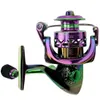 Nya fluefiskerullar2 Bättre ledare Ultralight 12+1BB Fiskrulle 1000-7000 Drag 12 kg Saltwate Spinning Reel för karprulle Fiskhjulspolen Pesca