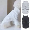 Hundkläder två fot design husdjurskläder elegant spets långärmad skjorta bekväm pullover utsökta förnödenheter för små hundar