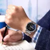 orologi di design orologi live streaming vendita calda falsi orologi meccanici orologi alla moda da uomo doppio calendario in acciaio inossidabile con luminoso impermeabile