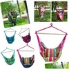 Hammocks Portable Travel Cam Hanging Hammock Home Bedroom Lazy Swing Chair Garden Indoor Outdoor Fashion Swings Seat Dbc Drop Delivery Dhi03