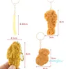 Keychains 1pc Fried Chicken French Fries Pendant Keychain Key Ring Fashion Unique Creative Simulation Food Bag Earphone Box