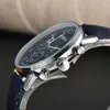 Новые популярные дизайнерские мужские кварцевые часы для официальной одежды, часы с кожаным ремешком, супер яркие роскошные часы с ремнем