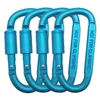 Carabiners 4 PC Tırmanma karabiner alüminyum snap kanca karabiner d-ring anahtar zinciri klips anahtar zincir yürüyüş kampı açık tırmanma ekipmanı 231206