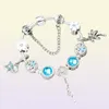 Fashion Style Charm Armband Frauen 925 Sterling Silber Murano Lampenmangelen Armreif Sternenbaum Palm Anhänger Armbänder Schmuck Mädchen 9611698