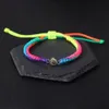 Charm Bracelets Projection Jewelry Braided Rainbow Couple Bracelet Personality Po Steel Projection Bracelet For Women Gift 231206