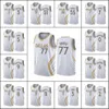 Dallas''Mavericks''Heren Tyrell Terry Luka Doncic Kristaps Porzingis Josh Green White''City''Edition''Goud zilver Jersey