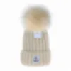 Beanie Cap uomo donna designer cappelli a secchiello New Fashion Donna Donna Warm Winter Beanie Grande pelliccia sintetica Pom Poms Bobble Hat Outdoor C-3