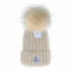 Bonnet Cap Hommes Femmes Designer Seau Chapeaux Nouvelle Mode Femmes Dames Chaud Hiver Bonnet Grande Fausse Fourrure Pom Poms Bobble Chapeau Casquette Extérieure C-6