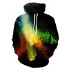 Herrtröjor Hip Hop Color Smoke 3D Män och Womenhoodie Autumn Personlig överdimensionerad Harajuku Fashion Casual Hooded Sweatshirt Top