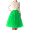 Skirts Fashion Women A-line Sheer Tulle Tutu Skirt Wedding Party Prom Princess Bandage Mesh Dancing