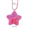 Pendant Necklaces Retro Leathers Rope Plastic Star Necklace Female Hip-hop Cold Wind Neck Chain