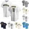 11 Jackson Chourio Brewers Jerseys Milwaukee Christian Yelich Garrett Mitchell Sal Frelick William Contreras Owen Miller Corbin Burnes Vinny Capra Brice Turang