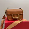 Messenger Bag Crossbody Effen lederen handtassen Schoudertassen Winkelen V Signature Designer Handtas Portemonnee Etui Dames Modeletters Verstelbare bandjes