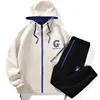 Mens Tracksuits Jaqueta Primavera e Outono Modelos Engrossados Casacos Masculinos Terno Calças Esportivas Adolescentes Um Conjunto de Ternos Combinando para Homens 231206