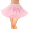 Etek 4 renk Petticoat kadınlar lolita cosplay petticoat a-line kabarık tutu etek katmanlı bale pettiskirtler büyük bowknot fanilt 231207