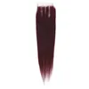 Peruvian Virgin Human Hair 27# 99J 30# P4/27 Färg 4x4 Spetsstängning Gratis mittdel toppstängningar rak yirubeauty