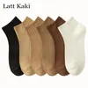 Women Socks 3 Pairs Ankle For High Quality 2023 Retro Fashion Casual Solid Color Cotton Girls Breathable Short