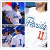 College Baseball nosi college Custom Florida Gators Stitch Baseball Jersey 1 Jacob Young 4 Jud Fabian 24 Josh Rivera 22 Cory Acton 11 Natha