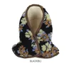 Caps Hoeden Herfst Winter Jongen Meisje Kinderen Plus Fluwelen Oorbeschermers Winddicht Warme Sjaal Cap Babymode Fleece Dikker Bloemenprint Wikkelhoed 231207