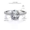 Tk Nieuwe Collectie 925 Zilveren Ovale 8x10mm 4ct Vvs Diamond Engagement Moissanite Ringen voor Vrouwen