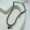 Colliers pendentif collier vintage collier étoile à cinq branches réglable grosse boule clavicule chaîne accessoire pour un usage quotidien