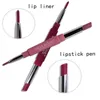 Lipstick MISS ROSE Doubleended Pen Multifunction Lip Liner Color Lasting Cosmetics Maquillajes DC08 231207