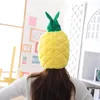 Berretti Divertenti Ananas Frutta Cappello di Peluche Natale Halloween Cosplay Costume da Festa Berretto Copricapo Invernale Po Prop H9ED