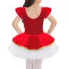 Abbigliamento da palcoscenico per bambina, bastoncino di zucchero, costume natalizio, fata, ballo di fine anno, principessa, ginnastica, balletto, body, tutu, carnevale, circo