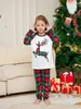 Abiti coordinati per la famiglia Natale Cartoon Stampa Abbigliamento Pigiama Set per bambini adulti Pigiama da notte carino Pigiama da notte 231207