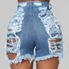 Women's Jeans Amazon Independent Station High Elastic Worn Ripped Denim Shorts For Women