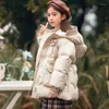 Down Coat Winter Baby Girls Thickened Hooded Warm Jacket Fashion Wearing Casual Outerwear