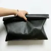 Sacs de soirée Pochette pour femmes de couleur unie sac en cuir pu souple dame sacs de soirée tendance fête fille enveloppe sac grande capacité pochettes sac à main noir 231206