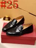 40model New Brown Men Designer Dress Shoes Loafers Round Toe Slip-on Spring Automne Chaussures de mariage noir