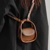 Evening Bags Fashion Designer Mini Shoulder Bags Solid Color Black Brown Pu Leather Cross Body Bags Earphone Lipstick Small Storage Bags 231207