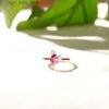 Solitaire Ring Trumium Echt 925 Sterling Zilver Roze Flamingo Ringen voor Vrouwen Sierlijk Rose Goud Dier Fijne Sieraden Vriendin Minnaar Geschenken YQ231207