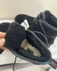 Women's Neumel Heritage Platform Suede Ankle Lace Up Lie Australia Boots Burnt Olive Chesut Black Shearling Thick Bottom