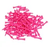 Golf tees 100pcs60mm plastik pembe golf kale top tees golför kulübü pratiği aksesuar sporları 231207