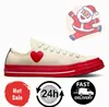 Conversitys 1970S Classic Canvas Canverse Casual Shoes plateforme High Love Love Black White Red Star Big Cdg Eyes Mens Women Y5ZQ #