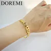 Bangle DOREMI Initial Letter Cuff Open Bangle Personalization Adjustable Size Name Gold Plated Non Fade Stainless Steel Gift Jewelry 231206