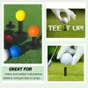 Golf Tees 5 st/set Hållbart svart gummi golf tees 1,5 "2,25" 2,75 "3" 3,13 "Bollhållare för blandad höjd för att köra ranger mattor öva 231207