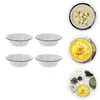 Ensembles de vaisselle 4 pièces plaques de cuisson pour four bol en émail soupe maison bassin de céréales émail simple blanc créatif