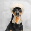 Cappello invernale lavorato a maglia per abbigliamento per cani con sciarpa Cappello caldo lavorato a maglia per piccoli animali domestici Copricapo copricapo