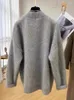 女性のニット韓国秋冬2023年衣類灰色の編み暖かいカーディガンセーターコート女性アウトウェアトッププロモーションx496