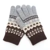 Winterwarme Handschuhe Neue gestrickte warme und verdickte Jacquard-Touchscreen-Handschuhe