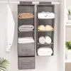 Storage Boxes Wardrobe Hanging Bag Foldable Rack Clothes Organizer Drawer Hanger