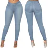 Jean femme mode Denim pantalon résistant au rétrécissement coupe ajustée porter bout à bout dame maigre crayon pantalon confortable