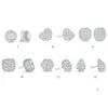 Prezzo di fabbrica Personalizzato 10K 14K 18K Orecchini in oro Moissanite Lab Diamond 925 Sterling Silver Stud Women Men